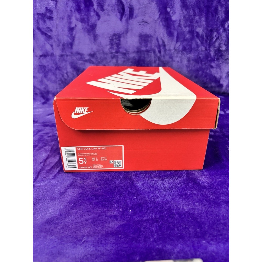 💈 Nike Dunk Low SE Grade School Barber Shop Black DN3351-001 Sz 5.5y / 7womens - Picture 8 of 8